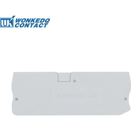 10Pcs D-PT4-QU End Cover For PT4 QUATTRO Electrical Connector Din Terminal Block Accessories D-PT 4-QU Plastic Barrier Plate