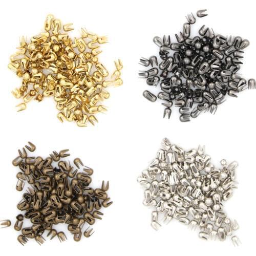100Pcs/Pack Mini 2mm button mini buckle doll accessories metal buckle snap Doll DIY accessories