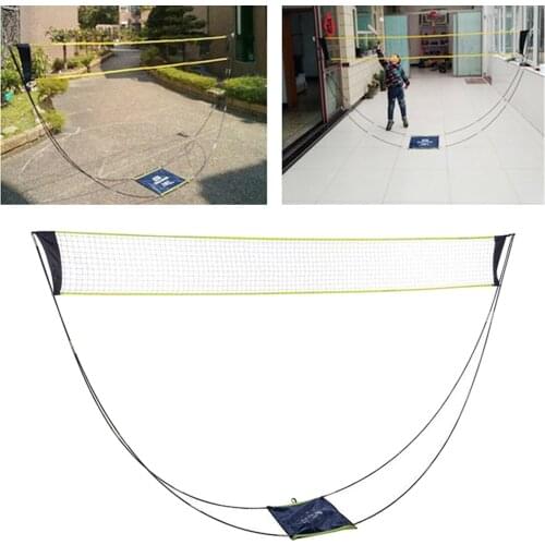 10x5 ft Portable Badminton Net Set Volleyball Tennis Net Rack for Pickleball Court Yard