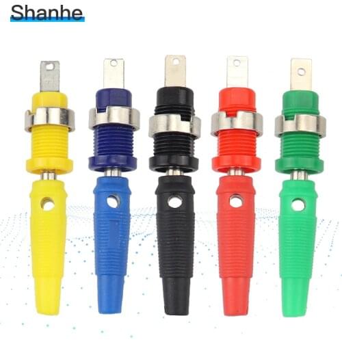 2 sets 4MM Binding Post Banana Socket panel mount Test Probe connector female + male