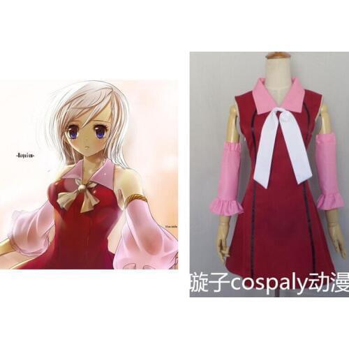 2016 fairy tail Lisanna cosplay costume set pink dress with sleeves