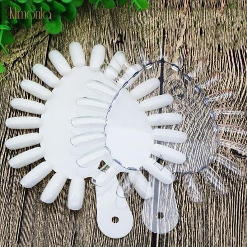 21 Tips False Nail Art Display Heart Design Nail Color Card Acrylic Practice Board DIY Manicure Accessories Tools