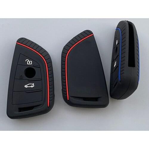 Silicone Car Key Case Cover Protection bag Holder Shell Keychain For Bmw F20 G30 G20 X1 X3 X4 X5 G05 X6 key car Accessories