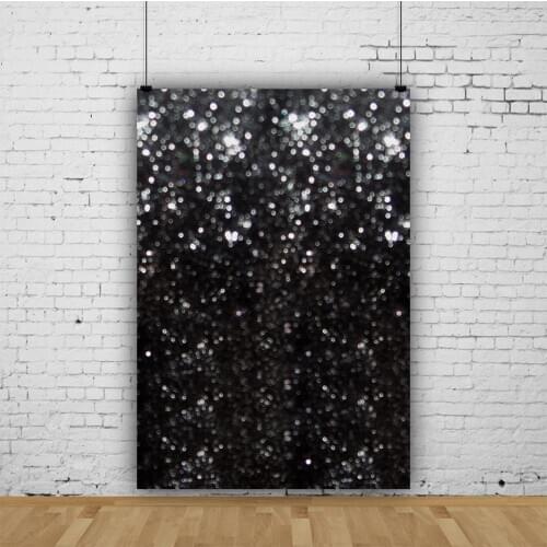 White Light Spot Black Backdrop Photography Background Baby Shower Celebration Photo Booth Studio Decor