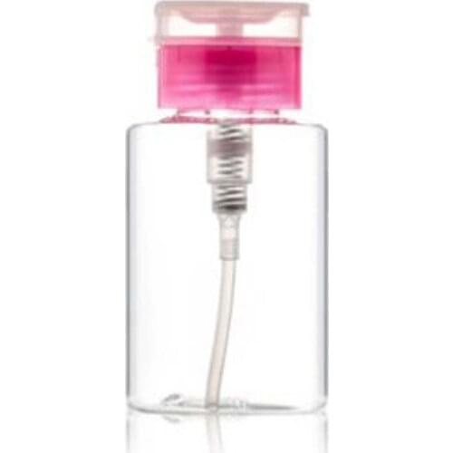 Free Shipping 200pcs/lot 100ml 180ml Empty Pump Dispenser Nail Polish Liquid Alcohol Remover Cleaner Bottle Art Equipment