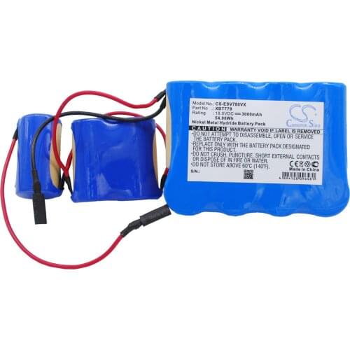 CS 3000mAh / 54.00Wh battery for Shark Pet Perfect II Hand Vac, SV780, VX33 XBT779