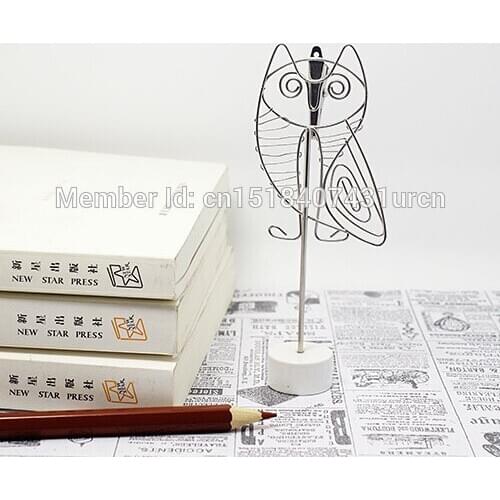 E15 OWL MEMO/NOTE CLIP PRACTICAL/NOVELTY/CREATIVE STAINLESS HAND-MADE ART CRAFTS WEDDING&BIRTHDAY&HOME&OFFICE&GIFT&PRESENT