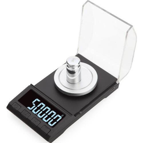 0.001g Precision Electronic Scales 100g/50g/20g Digital Weighing Gem Jewelry Diamond Scale Portable Lab Weight Milligram Scale