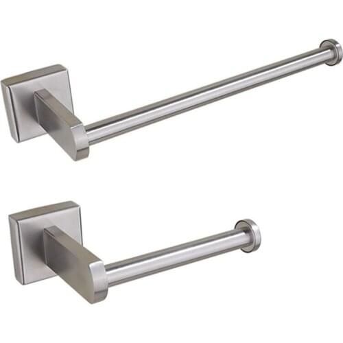 Toilet Roll Paper Holder Towel Stainless Steel Storage Rack Hanging Shelf for Kitchen Tissue Paper Holder Bathroom