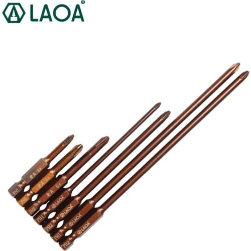 LAOA2 Pieces Of S2 Alloy Steel Screwdriver Head Ph1 PH2 Head Electric Screwdriver Pneumatic Screwdriver Hand Drill With Magnetic