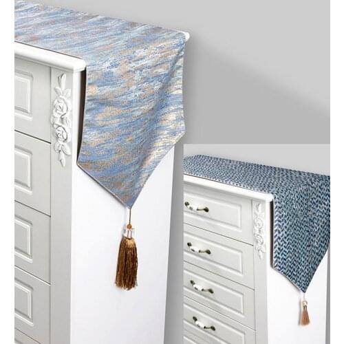 Hot Sale Light Luxury Home Decoration able Runner High-end Jacquard Coffee Table Tablecloth Bed Flag Bed Tail Towel