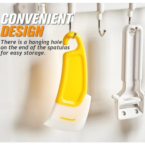 Kitchen Scraper Silicone Cleaning Scraper Brush Beef Egg Wide Pizza Spatula Cooking Non-Stick Spatula Kitchen Tools Accessories