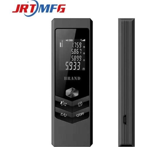 JRTMFG Laser Rangfinder Double Laser Measuring Instrument Aluminum Alloy 80m Rechargeable Handheld Digital Laser Distance Meter