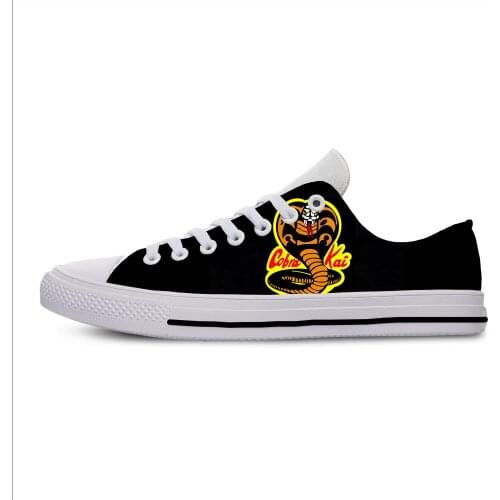 Men Casual Shoes Cobra Kai Logo Hot Fashion For Men/women High Quality Harajuku 3D Printing Cobra Kai Logo Off White Shoes Man