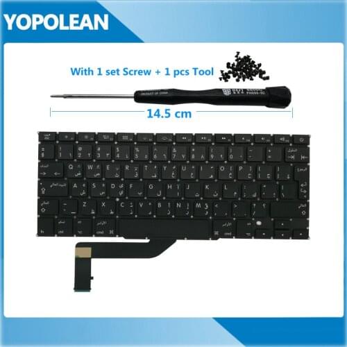 New Arab Arabic Replacement Keyboard For Macbook Pro Retina 15" A1398 2012 2013 2014 2015