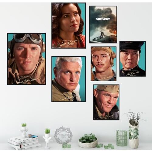 2019 New Movie Canvas Poster Battle of the Midway Retro Art Prints Vintage Wall Decor Picture