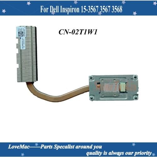 New CN-02T1W1 For Dell Inspiron 15-3567 3567 3568 Laptop CPU Cooling Fan with Heatsink CGF6X 0CGF6X 2T1W1 02T1W1 Tested