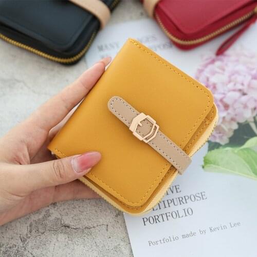 New Luxury Brand Small Mini Coin Purse Hasp Card Holder Lady Wallet Zipper Female Leather Buckle