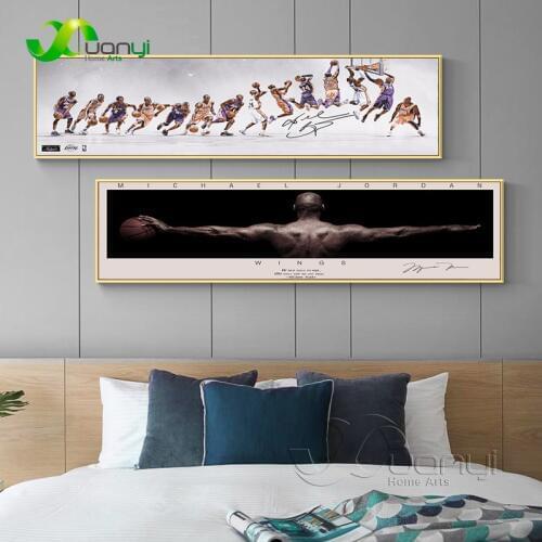 Kobe Bryant Poster Basketball Modern Home Decoration Print Painting Basketball Player Apartment Canvas Wall Art For Living Room