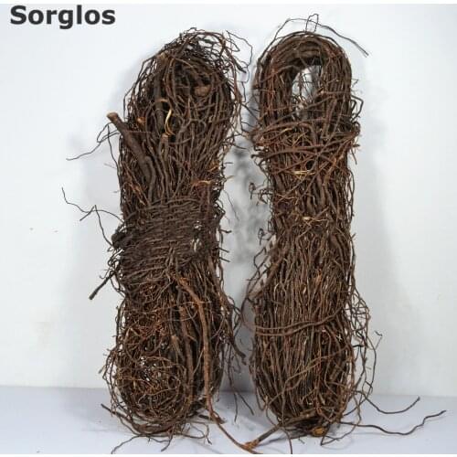 DIY Moss Air Dried Natural Tree Vine Old Mountain Rattan Fish Tank Aquarium Decoration Ornament Crafts Landscaping Aquatic Plant