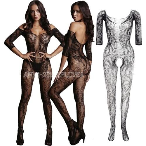 Porn Sexy Lingerie Bodysuit Underwear Sleepwear Women Tight Open Crotch Teddies Costumes Bodystocking Erotic Baby Doll Mujer