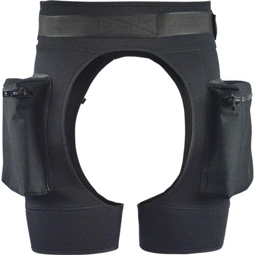 LAYATONE Mens And Womens 3MM Neoprene Diving Shorts Leg Weight Pocket Pants Diving Suit Outdoor Surf Shorts Diving Shorts