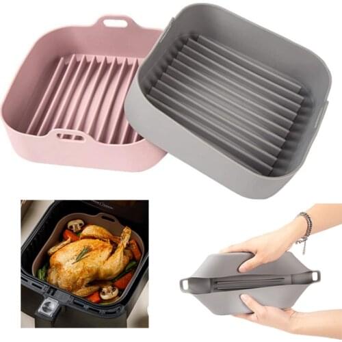 Silicone Baking Pot Multifunctional Airfryer Pot Air Fryers Pans Steamer Liners Oven Tools Baking Tools Kitchen Accessories
