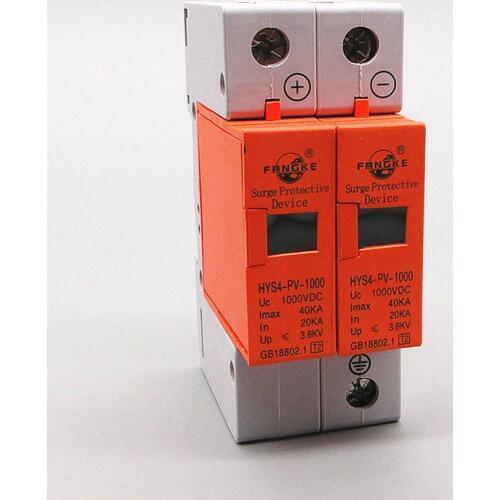 SPD DC 500V 800V 1000V 2P 20~40KA Surge Protective Protection Device Arrester Low Voltage House 2 Poles Surge Protector