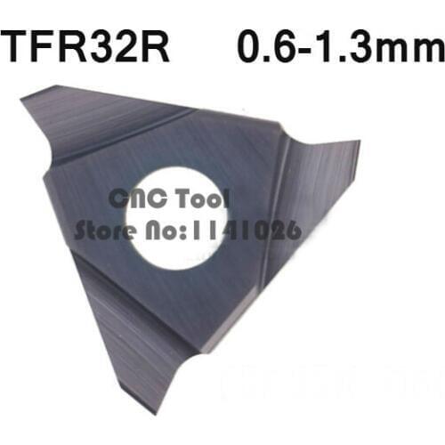 10pcs TGF32R 060/075/080/085/090/100/110/115/120/125/130 Carbide turning insert,Cutting inserts,for Grooving Holder CGBR,SGBR