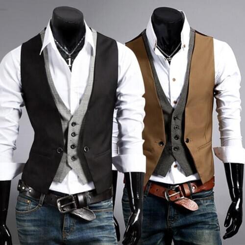 WICCON Men's Suit Vests