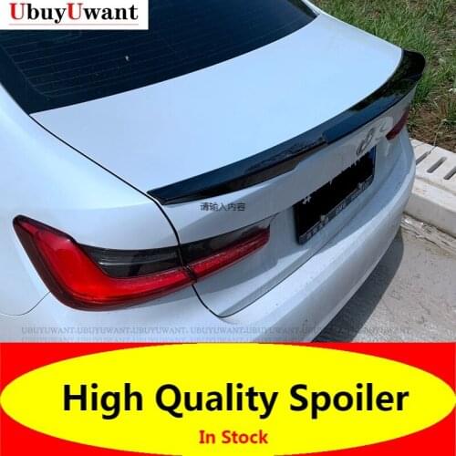V Style Car Spoiler For BMW G20 NEW 3 Series 2019 2020 320i 320D Rear Spoiler ABS Plastic Tail Trunk Wing Decoration