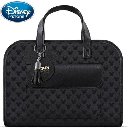 Disney Laptop Bag PU Leather Mickey Women 14 Inch Matebook Bag For 13 Inch Macbook Case Computer Storage Protective Case Handbag