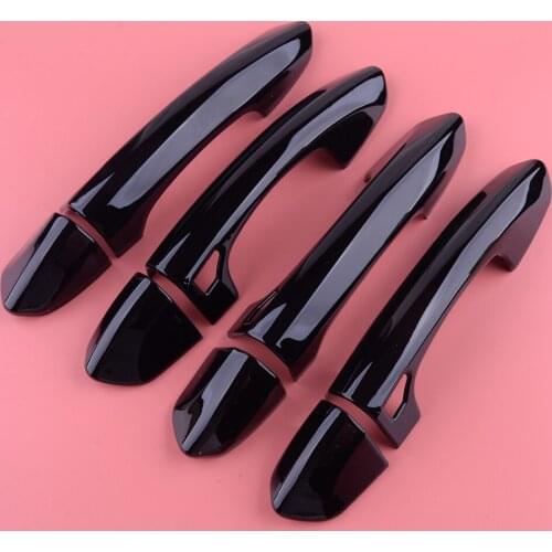 1 Set Car Black Door Handle Cover Protector ABS Plastic Decoration Fit for Ford Mustang 2015 2016 2017 2018 2019 2020