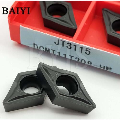 10pcs DCMT11T308 HM JT3115 Carbide inserts CNC turning tools blade Cutter for Lathe Holder SDJCR / SDQCR / SDNCN