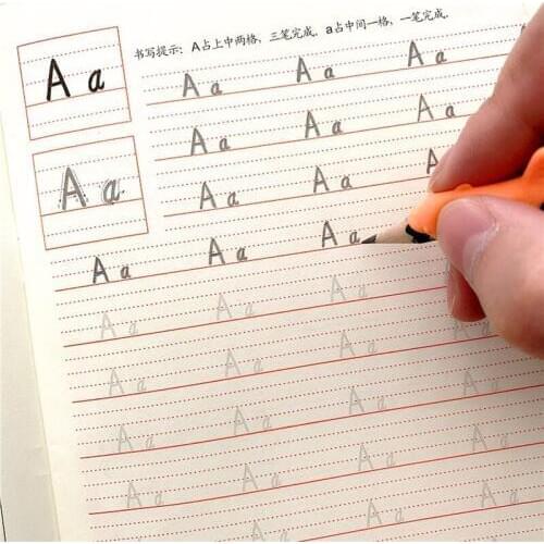 2020 Writing English Calligraphy Copybook For Adult Children Exercises Calligraphy Practice Word Book libros Beginners Book