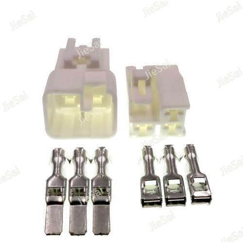 3 Pin 6098-0149 6098-0151 4.8mm Automotive Female Male Plugs Electrical Housing Auto Connector