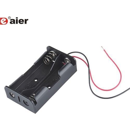 5PCS 2 Cell Plastic Lithium Battery Holder 18650 Battery Holder With Wire Leads 2 X 18650 Li Ion 3.7V X 2