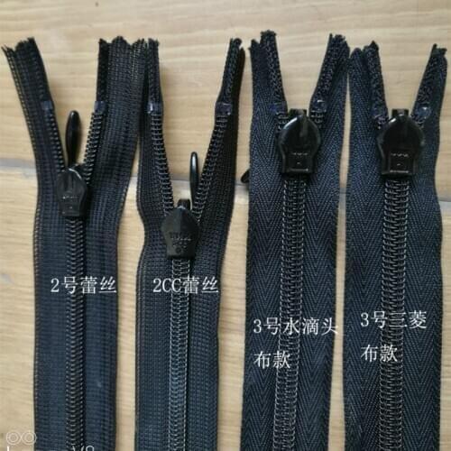 50 Pcs/lot Ykk Invisible Zipper Black Lace Cloth for Women Skirt Dress Pillow Cushion Blouse Sewing Accessories Wholesale