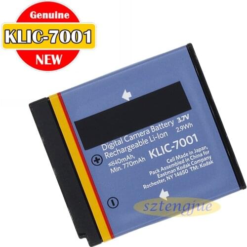 New Original KLIC-7001 Battery for Kodak Easyshare V610 V705 V550 M753 M763 M853 M863 M893 M893IS M960 M963 M1063 M1073