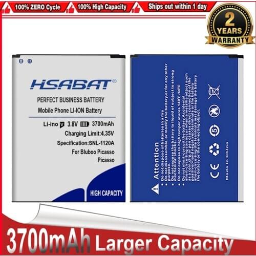 HSABAT 0 Cycle 3700mAh Battery for Bluboo Picasso High Quality Batteries