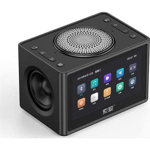 Soaiy K6 20W Bluetooth Speaker Mini Subwoofer HD Video protable Wireless Speaker Car Computer Speakers Support FM Alarm clock