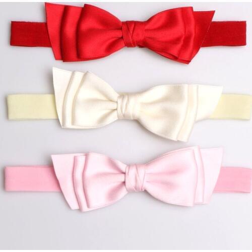 Boutique 15pcs Fashion Cute Ribbon Hair Bow Soft Hairbands Solid Bowknot Princess Headwear Newborn Hair Accessories