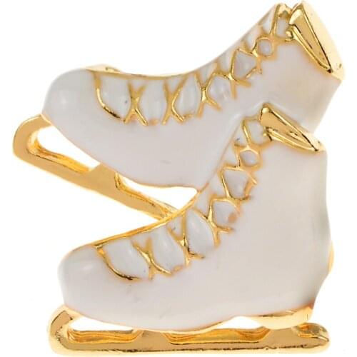 CINDY XIANG Enamel Skating Shoes Brooches for Women And Men Outdoor Sports Creative Coat Pins Brooch Accessories New Year Gift
