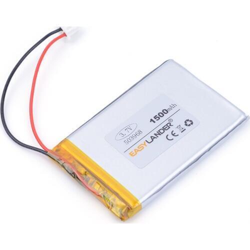 XHR-2P 2.54 1500mAh 3.7V in the special offer core lithium polymer battery mp3 MP4 MP5 Speaker E-book tablet pc DVR toys 503968