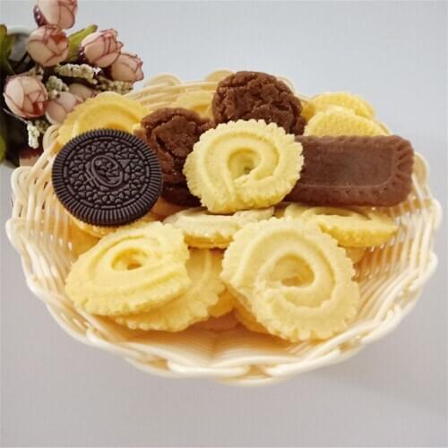 Fake food props bar Cafe bakery pastry baking dessert house cake shop store decor Simulation chocolate biscuit Cookies model