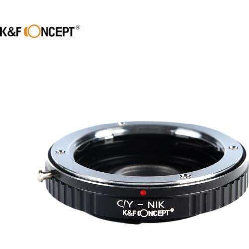 K&F Concept C/Y-NIKON Lens adapter ring for Contax Yashica C/Y Lens to Nikon Camera lens with Optial Glass