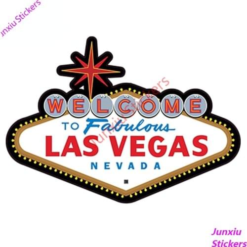 Creative Decals FABULOUS LAS VEGAS SIGN Funny Car Stickers Auto Truck Window Scratch-Proof Exterior Camper Accessories PVC13x9cm