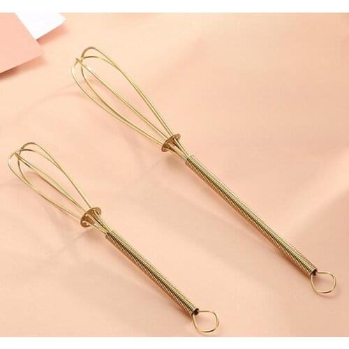 Kitchen Whisk Stainless Steel Manual Mini Egg Beater Baking Whisk For Blending Small Whisk Milk Egg Beater Small Egg Whisk