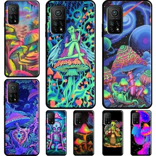 Weird Trippy Mushroom Psychedelic Art Back Cover For POCO F3 M3 POCO X3 Pro Case For Xiaomi Mi 11 Lite Note 10 Mi 9T 10T Pro