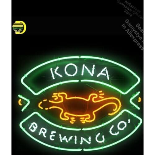 Neon Sign for Kona Brewin neon bulb Sign Beer Pub Decorative Neon Advertisement Sign Light Bulbs Display Tube Neon Shop Bar Neon